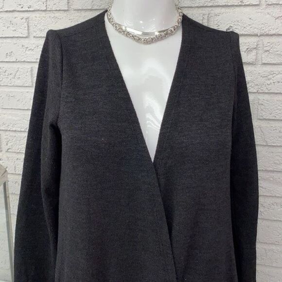 LuLaRoe Sarah Women Black Long Sleeve Open Front Duster Size S - Picture 3 of 10